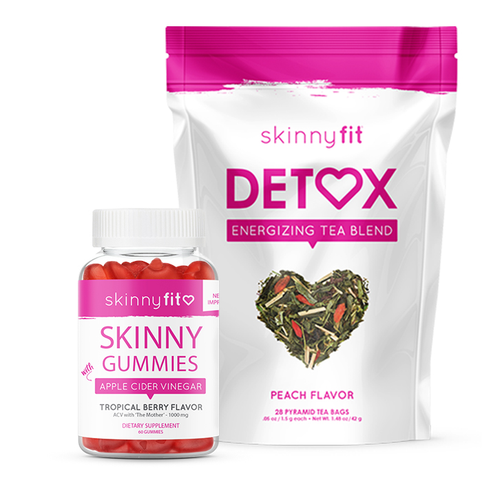 Fat Burner Duo Skinny Gummies Apple Cider Vinegar Gummies & Detox
