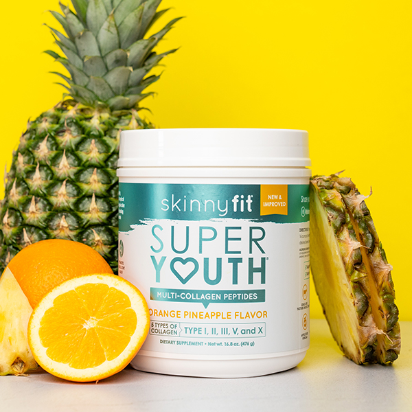 Super Youth Orange Pineapple Collagen Peptides SkinnyFit